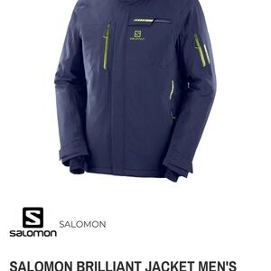 Salomon “Brilliant” Blue Jacket with Bright Yellow Highlights